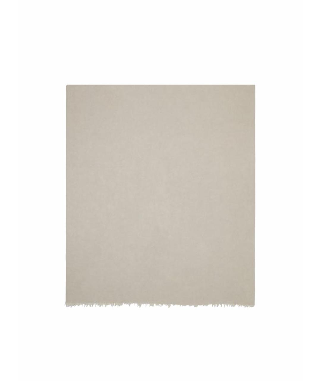 RICK OWENS Серый шерстяной шарф, фото 1