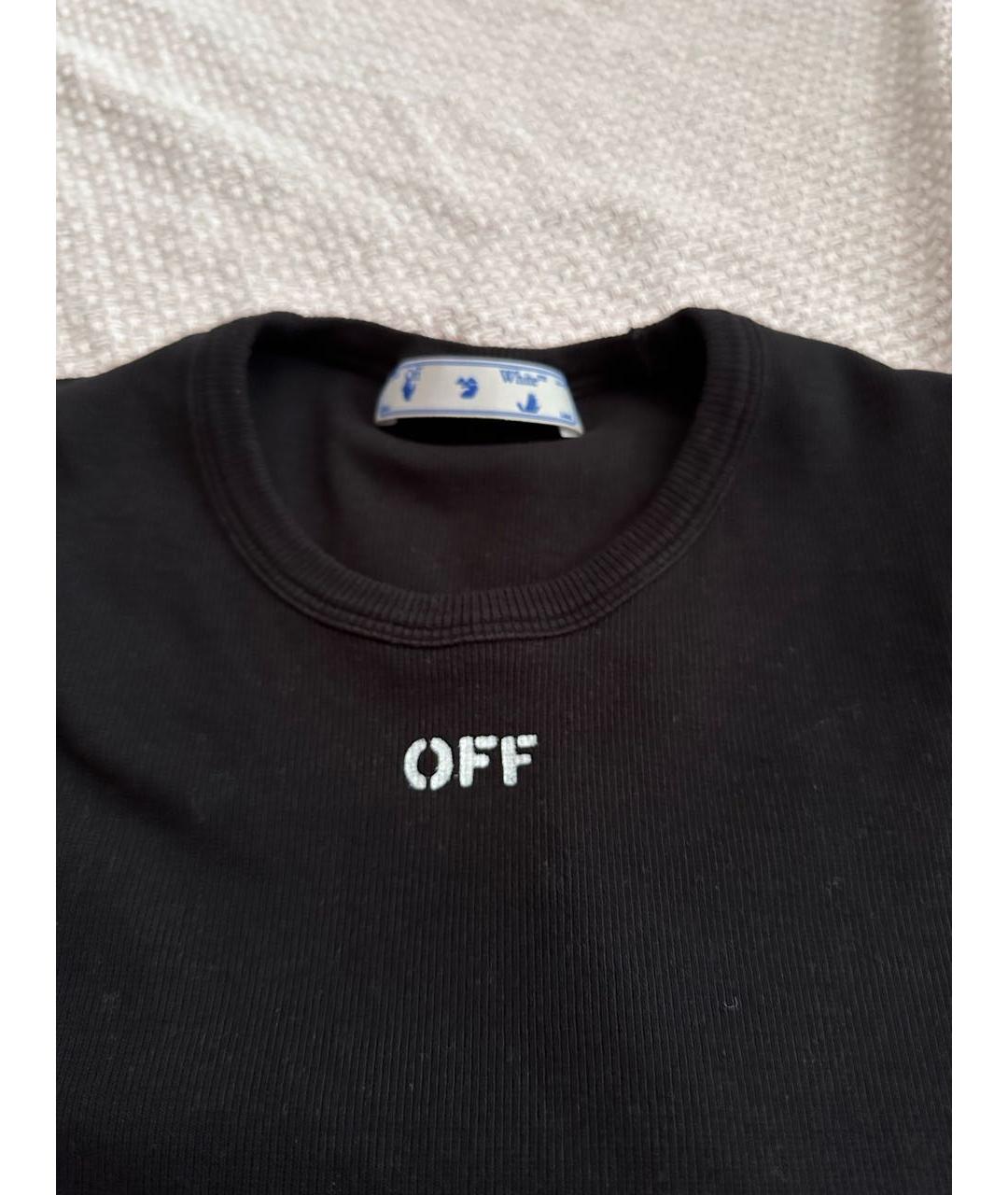 OFF-WHITE Черная футболка, фото 3