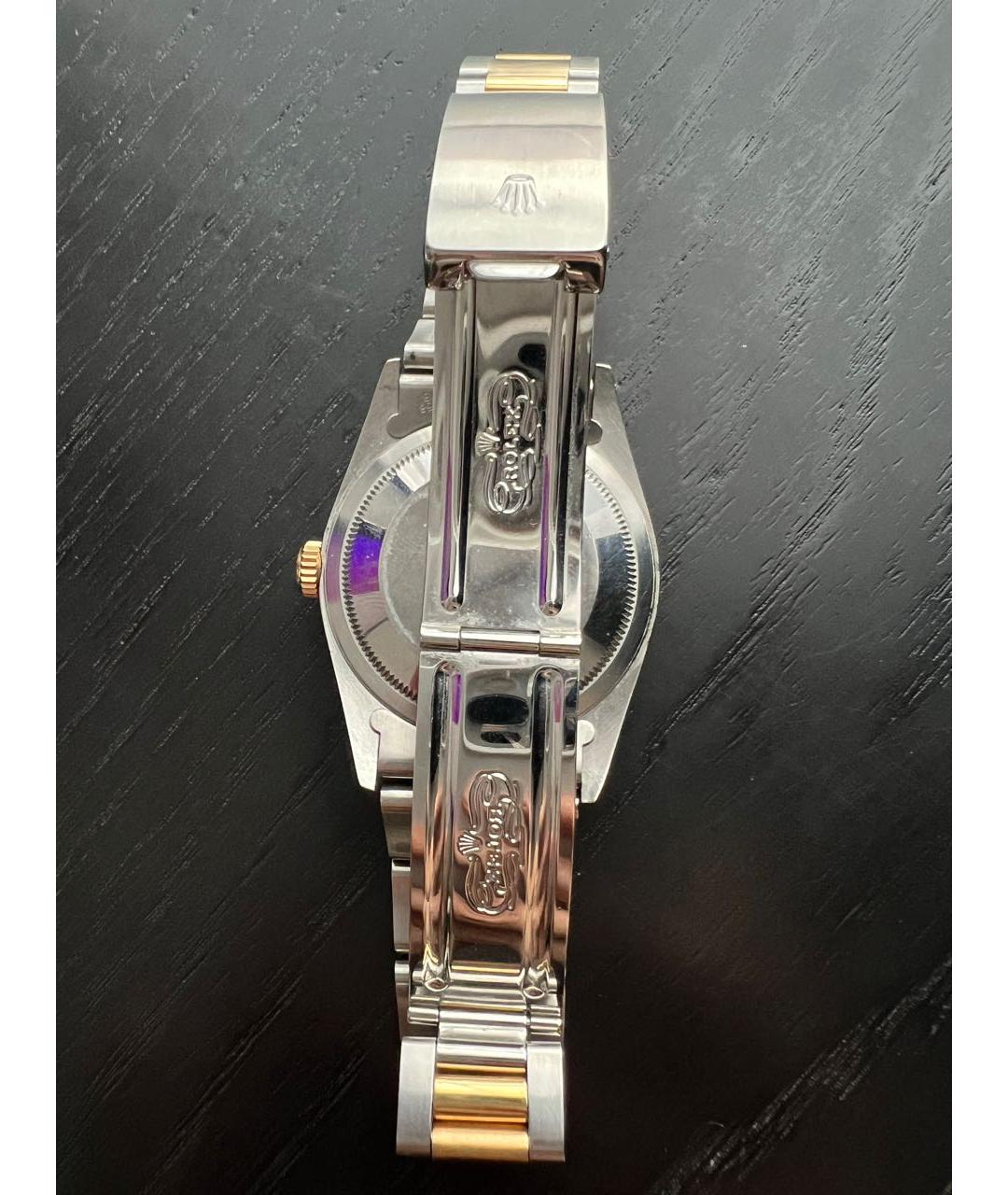ROLEX Серые часы из желтого золота, фото 6