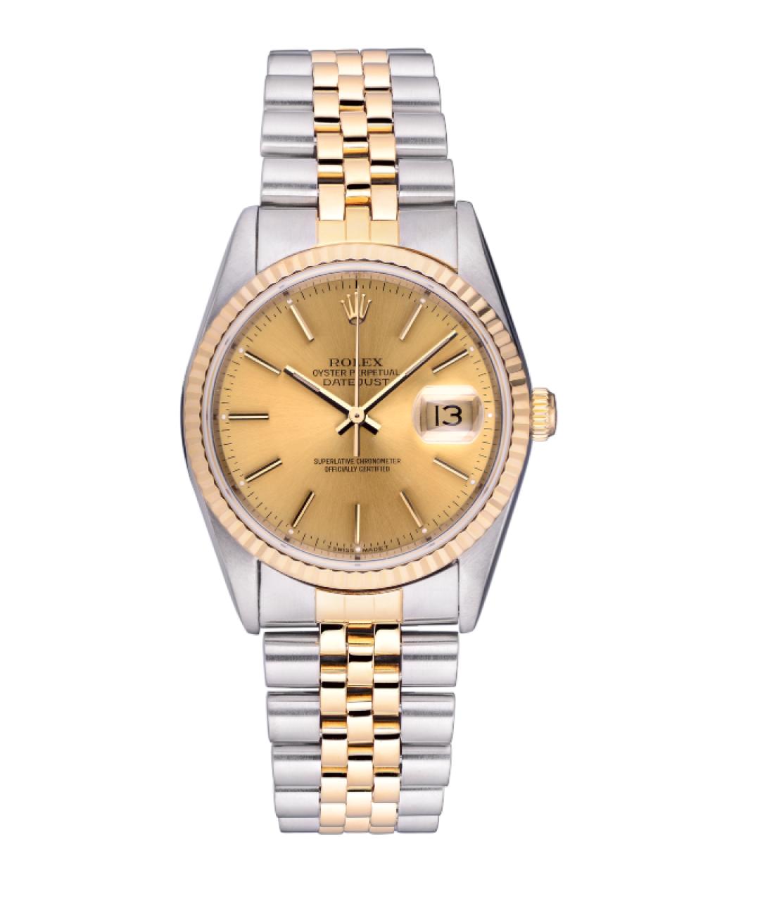 ROLEX Серые часы из желтого золота, фото 10