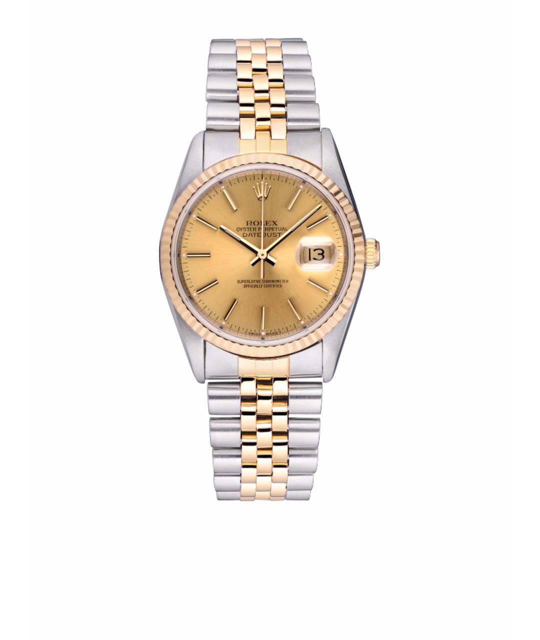 ROLEX Серые часы из желтого золота, фото 1