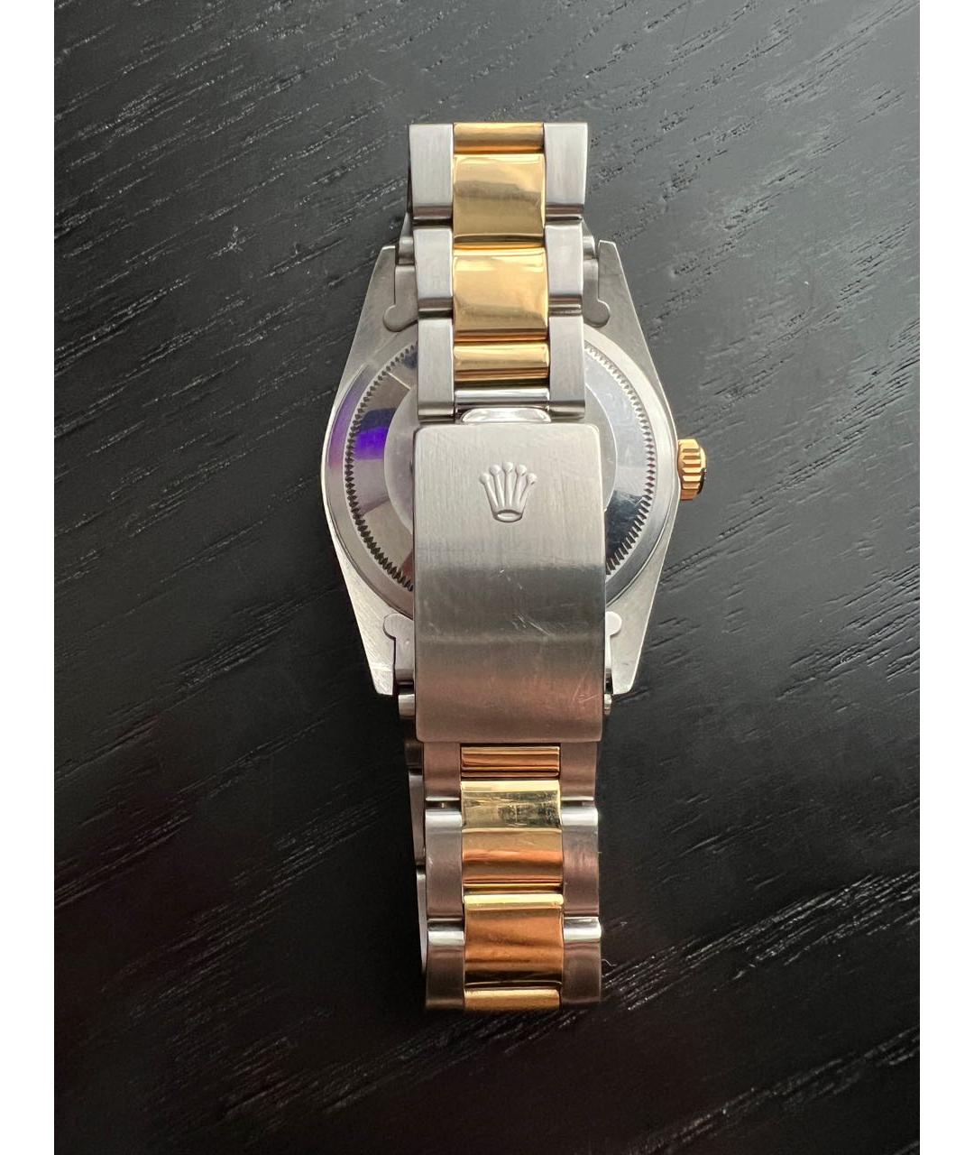 ROLEX Серые часы из желтого золота, фото 5