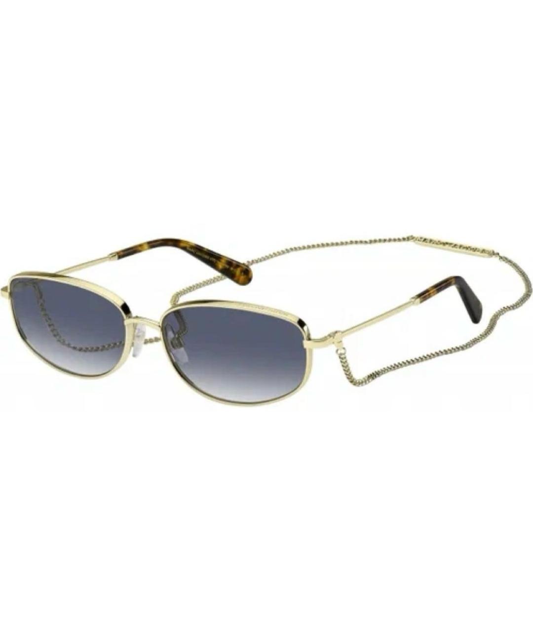 MARC JACOBS Золотые металлические солнцезащитные очки, фото 1