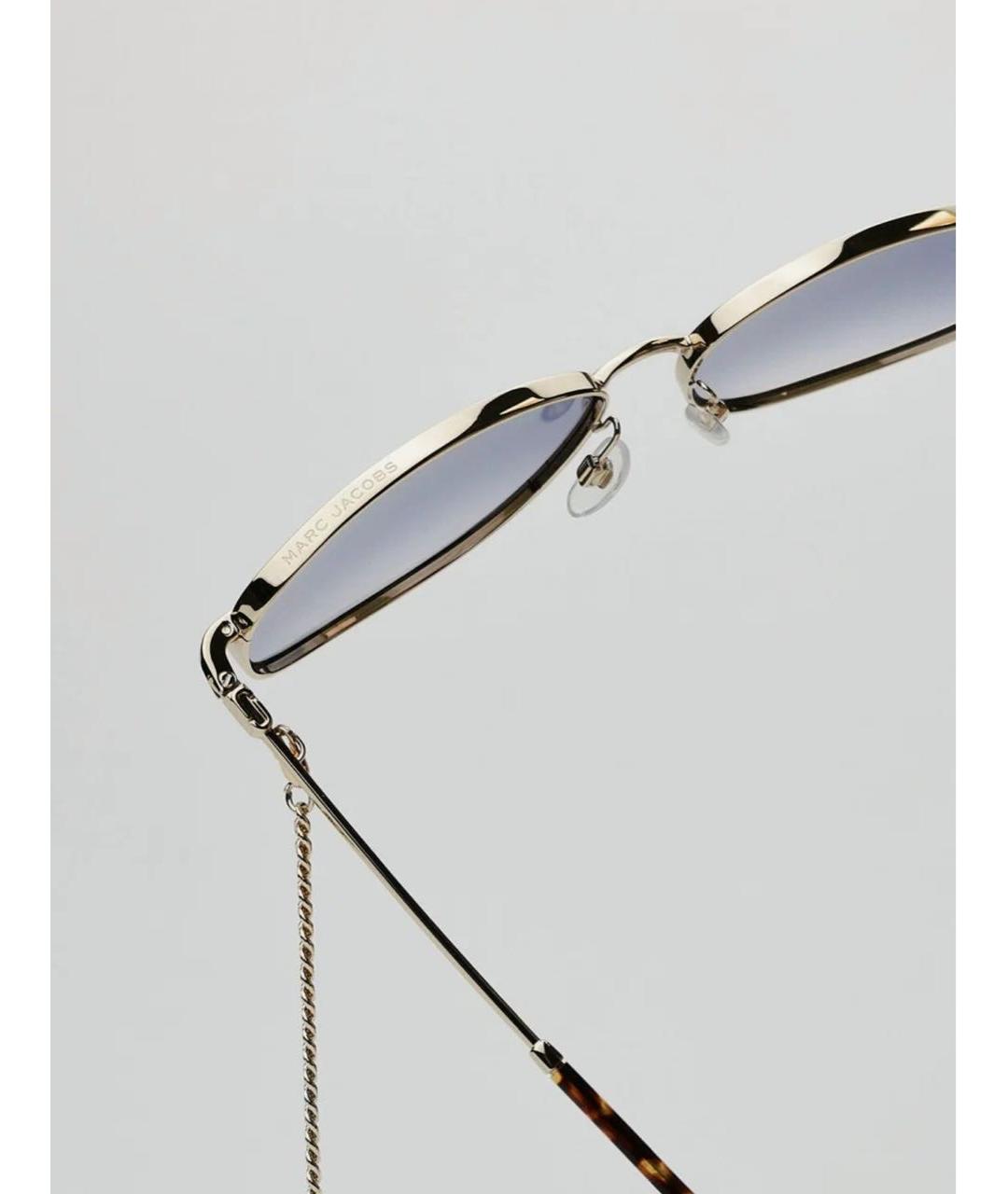 MARC JACOBS Золотые металлические солнцезащитные очки, фото 5