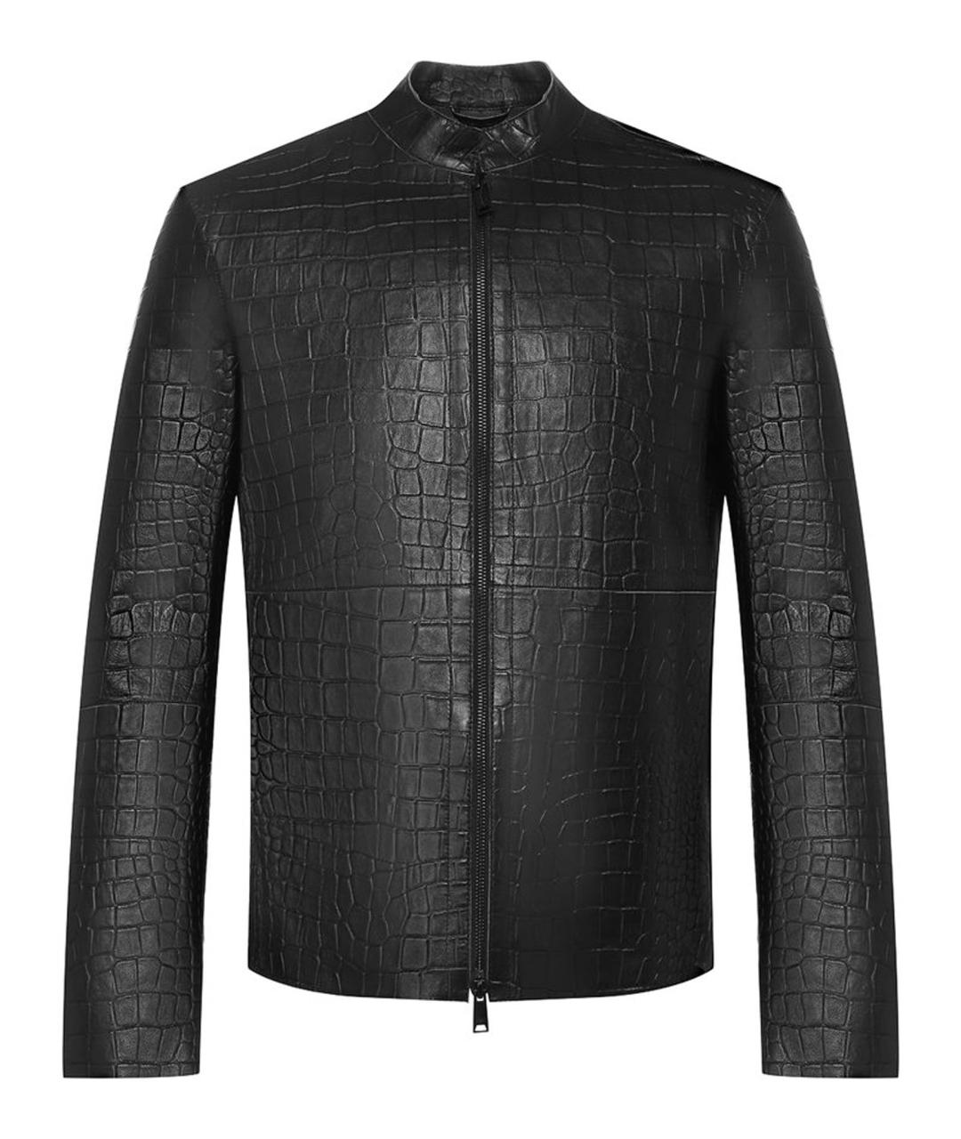 GIORGIO ARMANI Серая куртка из экзотической кожи, фото 1