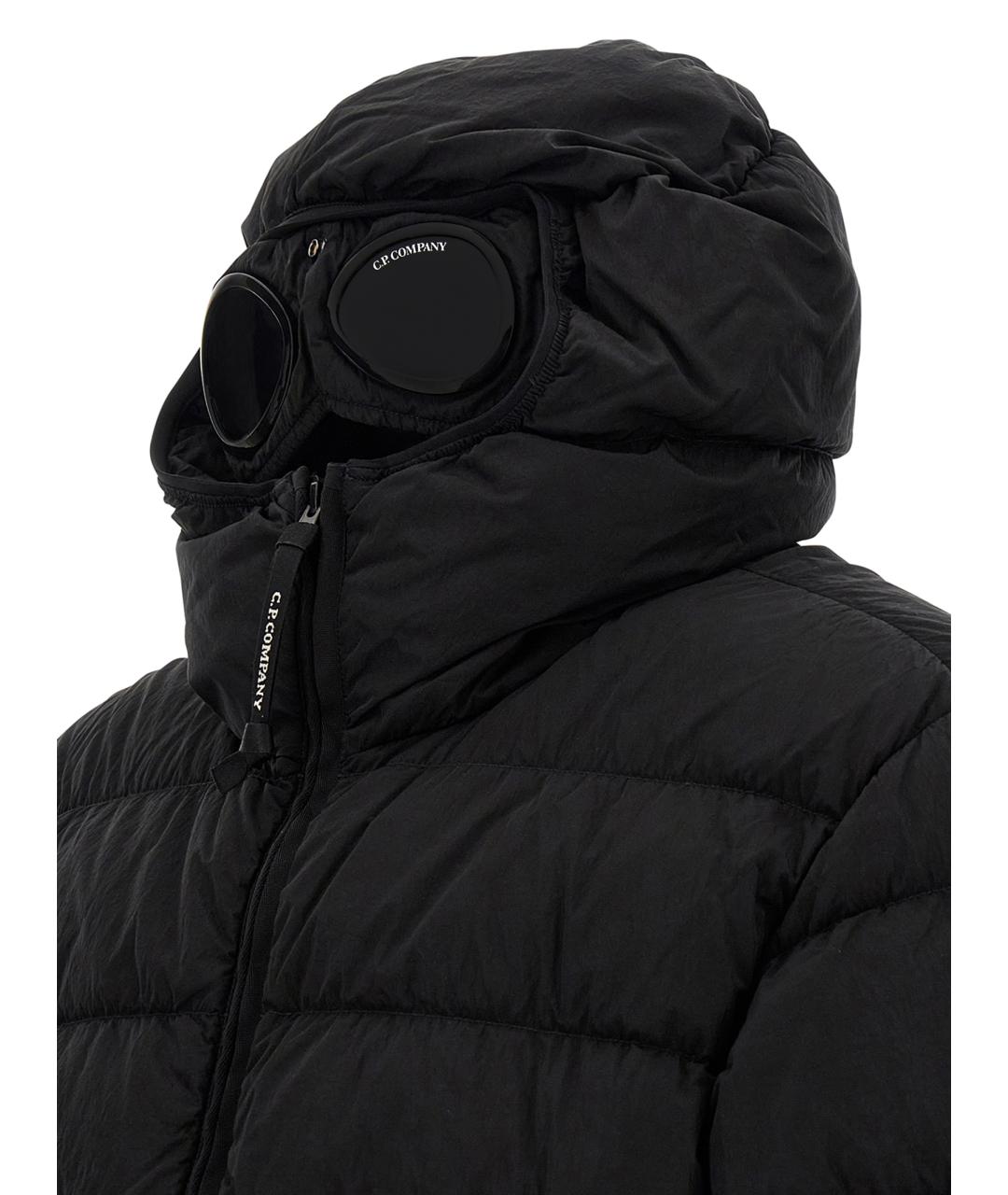 CP COMPANY Черный полиамидовый пуховик, фото 4