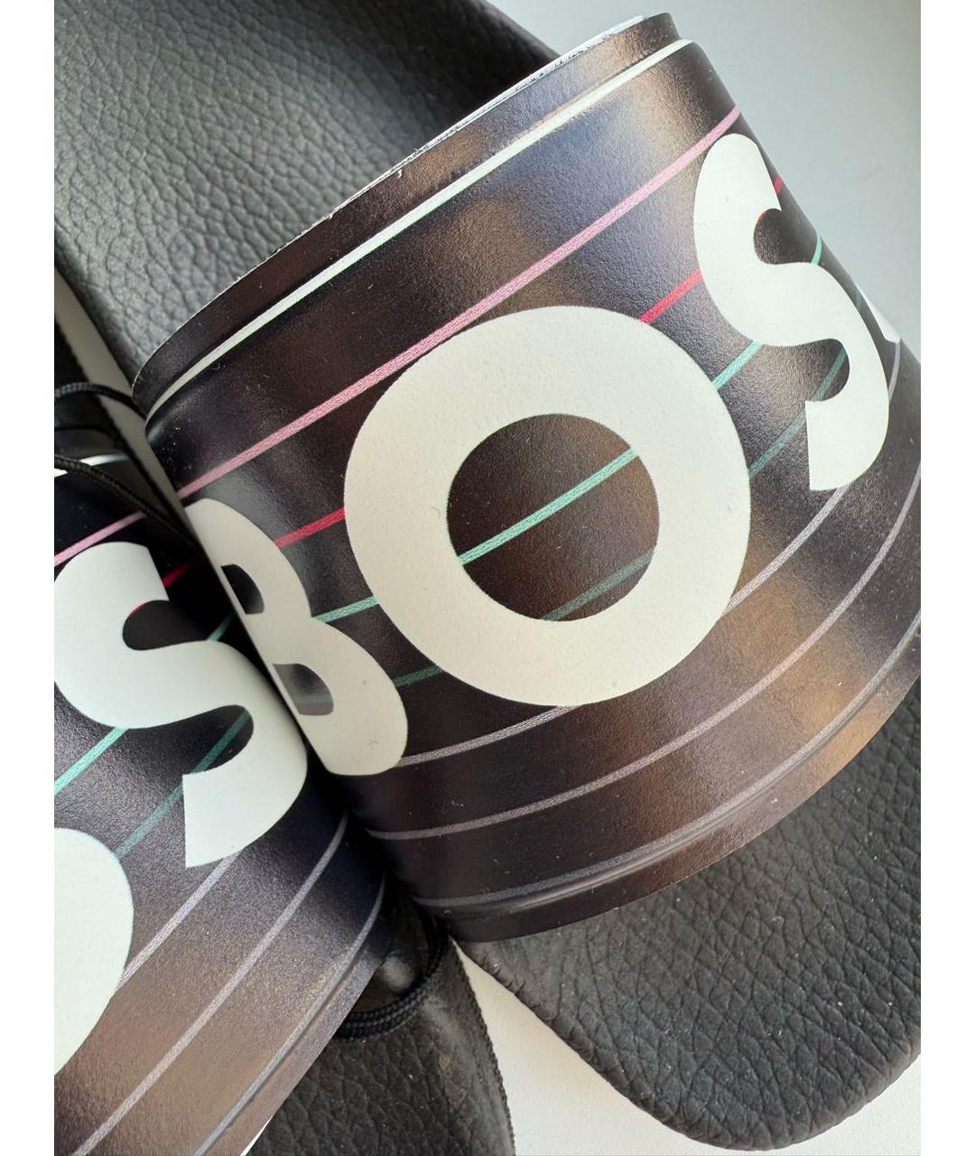 HUGO BOSS Мульти резиновые шлепанцы, фото 3