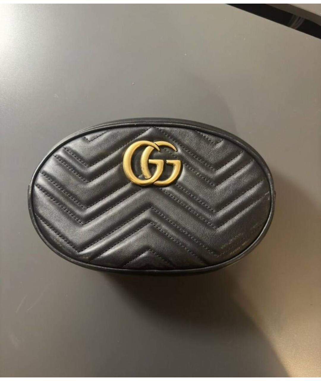GUCCI Черная кожаная поясная сумка, фото 9
