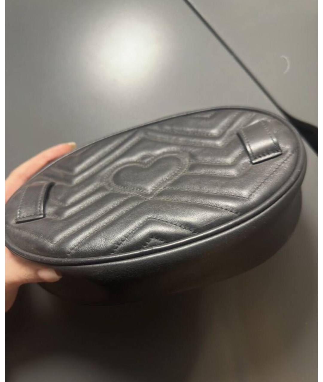 GUCCI Черная кожаная поясная сумка, фото 2