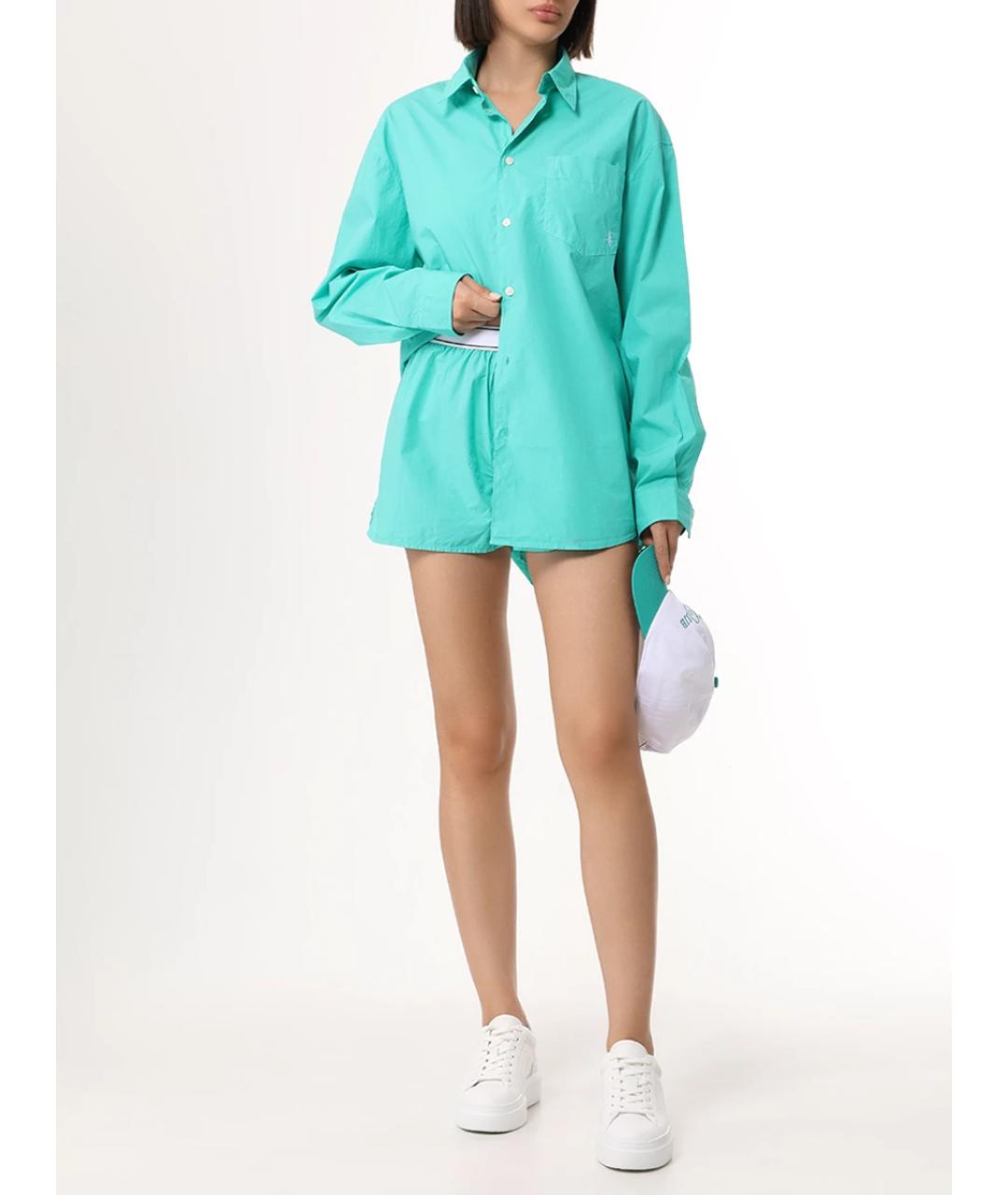 SPORTY AND RICH Зеленый хлопковый костюм с брюками, фото 4