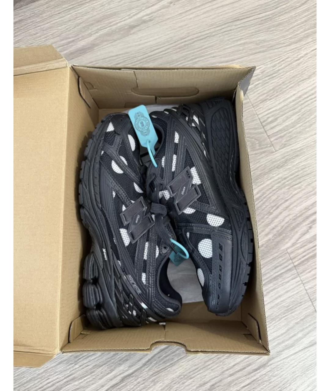 NEW BALANCE Черные синтетические низкие кроссовки / кеды, фото 2