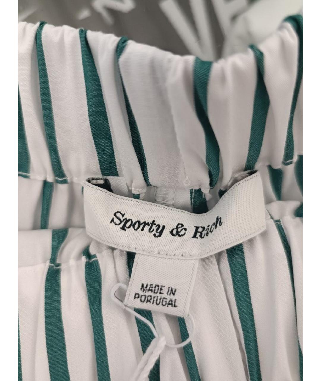 SPORTY AND RICH Белый хлопковый костюм с брюками, фото 3