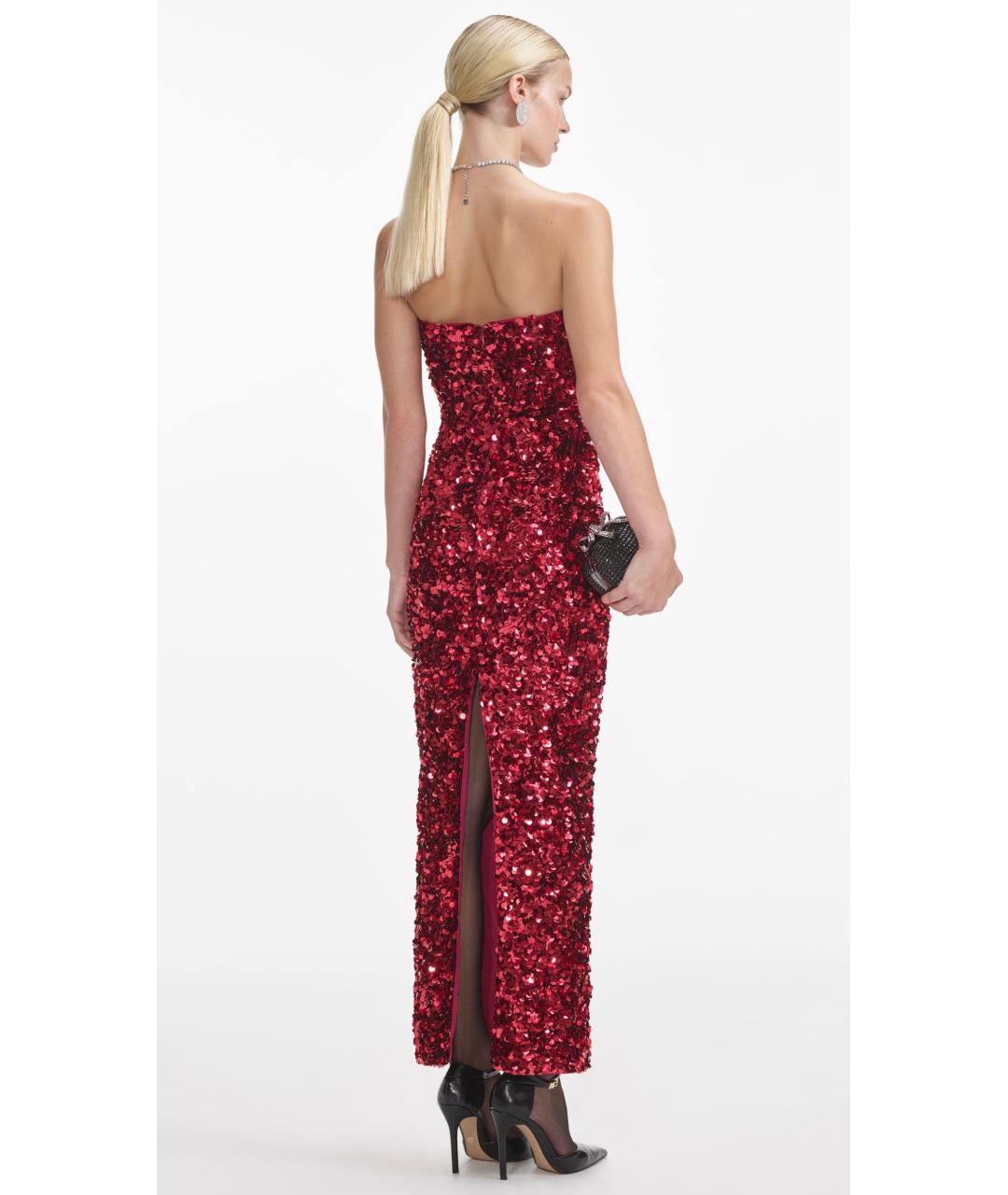 SELF-PORTRAIT Красное коктейльное платье, фото 6