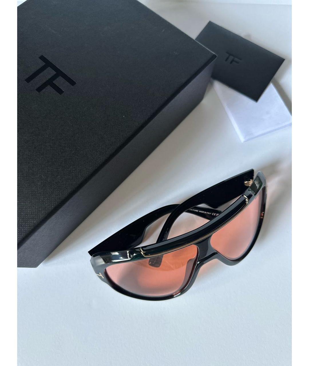 TOM FORD Оранжевое пластиковые солнцезащитные очки, фото 4