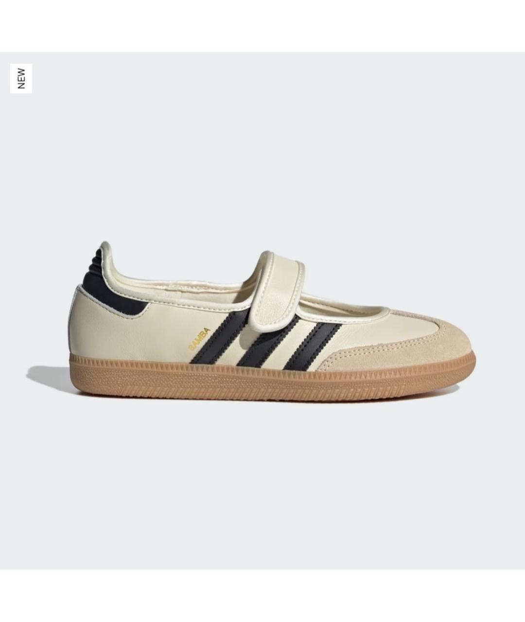 ADIDAS Бежевые кожаные балетки, фото 4