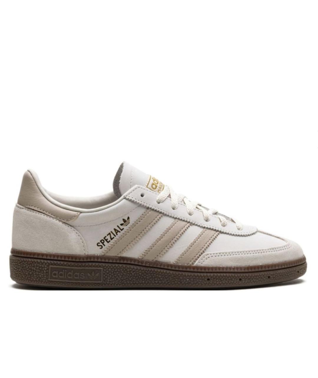 ADIDAS Бежевые кожаные кеды, фото 4