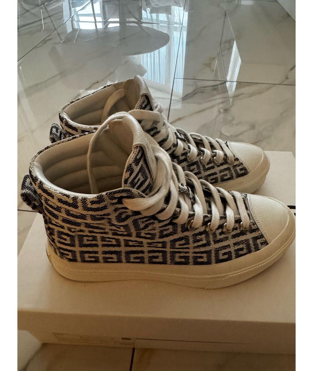 GIVENCHY Белые текстильные кеды, фото 5