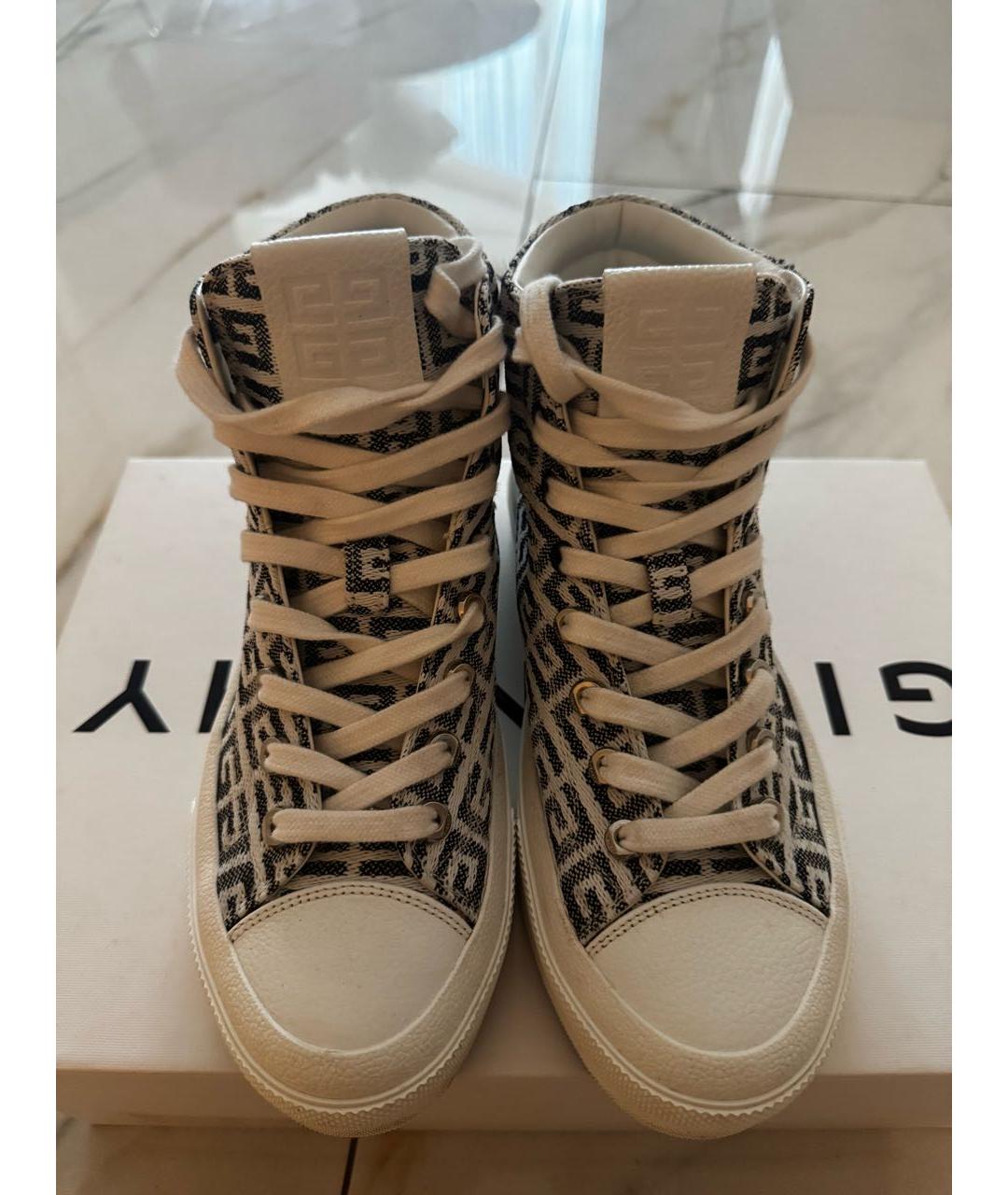 GIVENCHY Белые текстильные кеды, фото 3