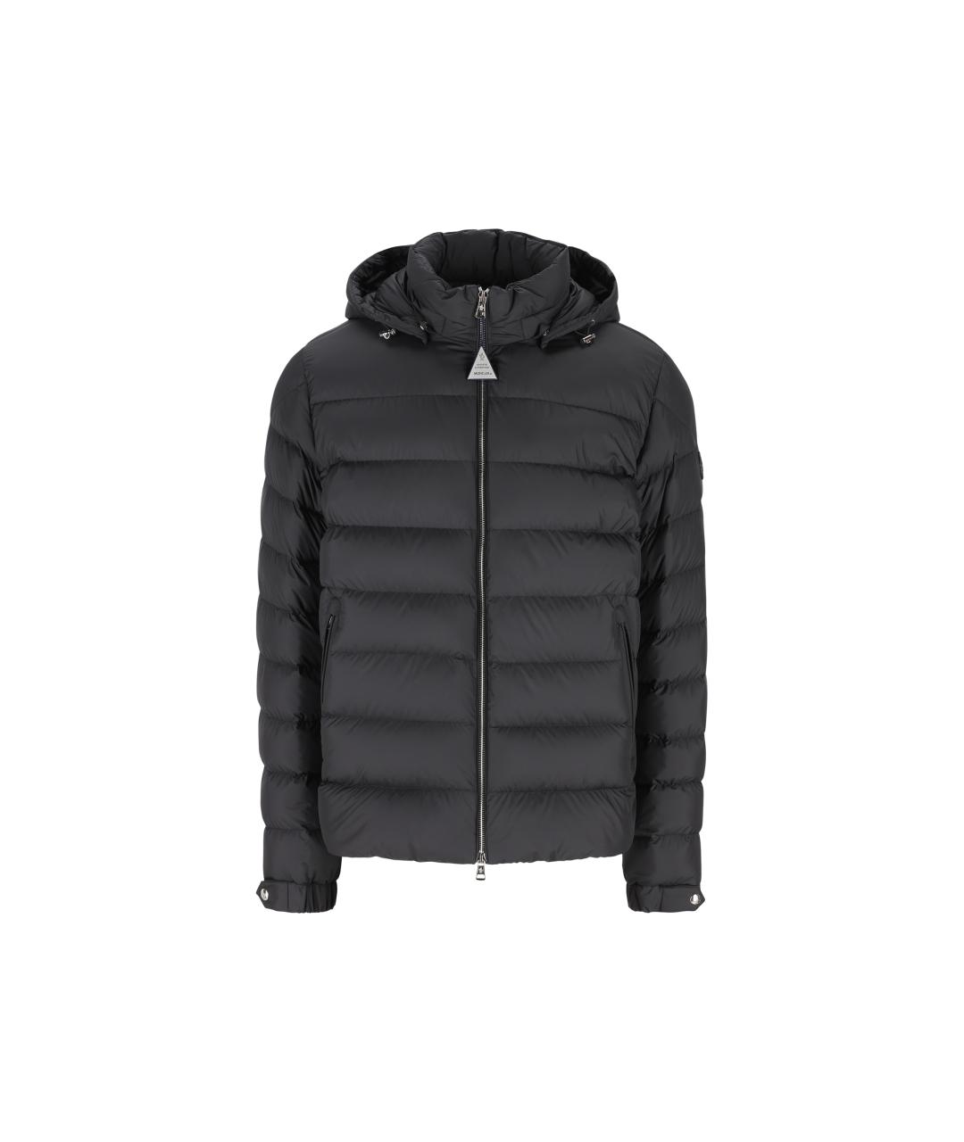 MONCLER Черная полиэстеровая куртка, фото 1