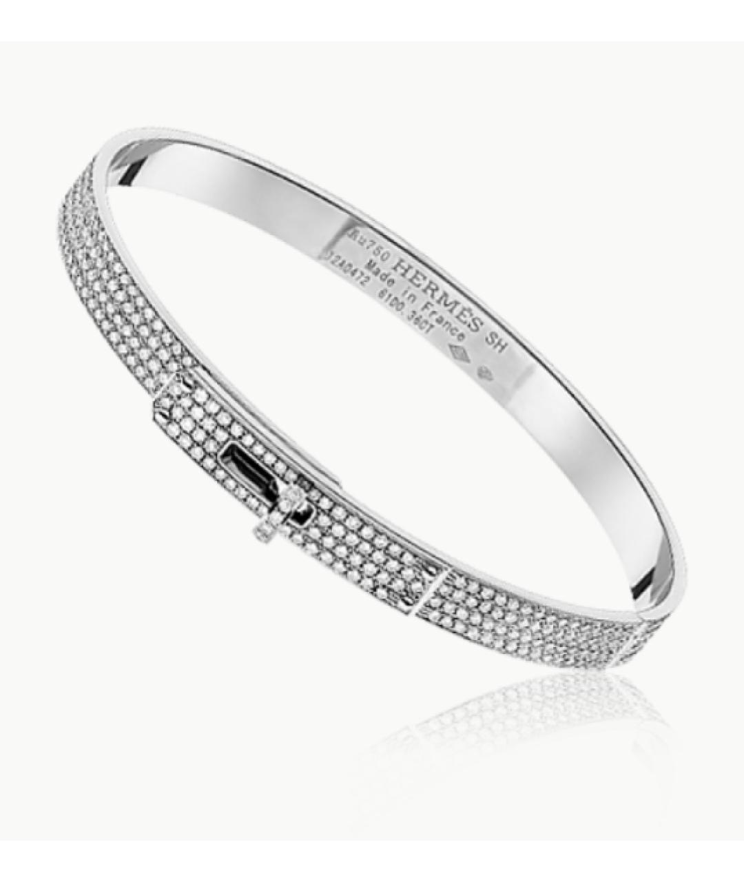 HERMES Серебрянный браслет из белого золота, фото 5