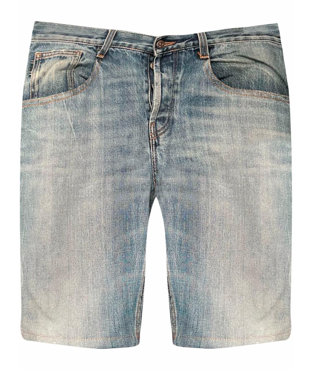 GUCCI Синие хлопковые шорты, фото 1