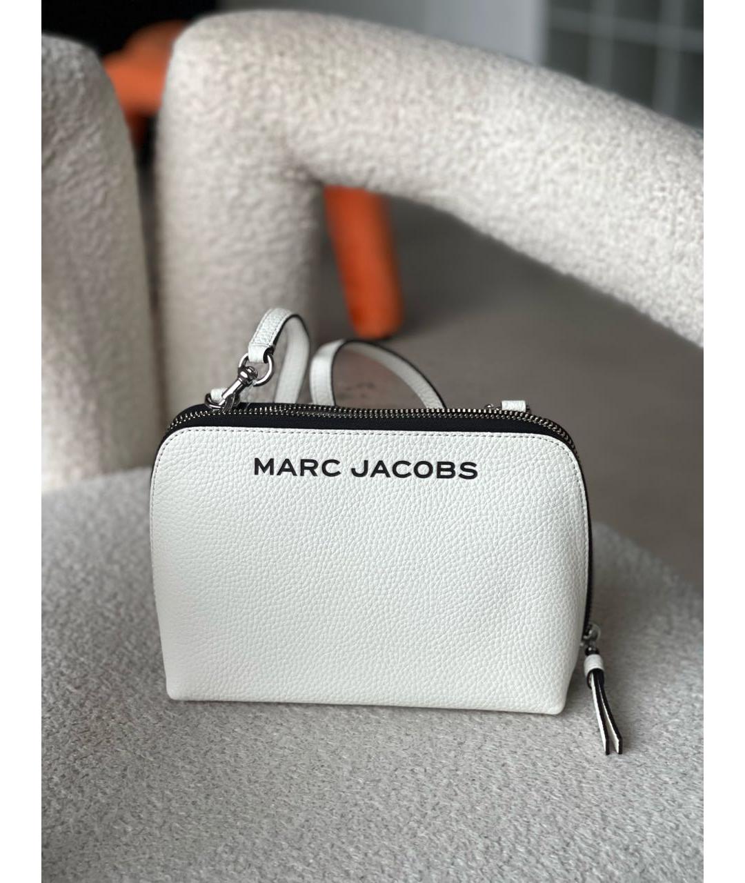 MARC JACOBS Белая кожаная сумка через плечо, фото 2