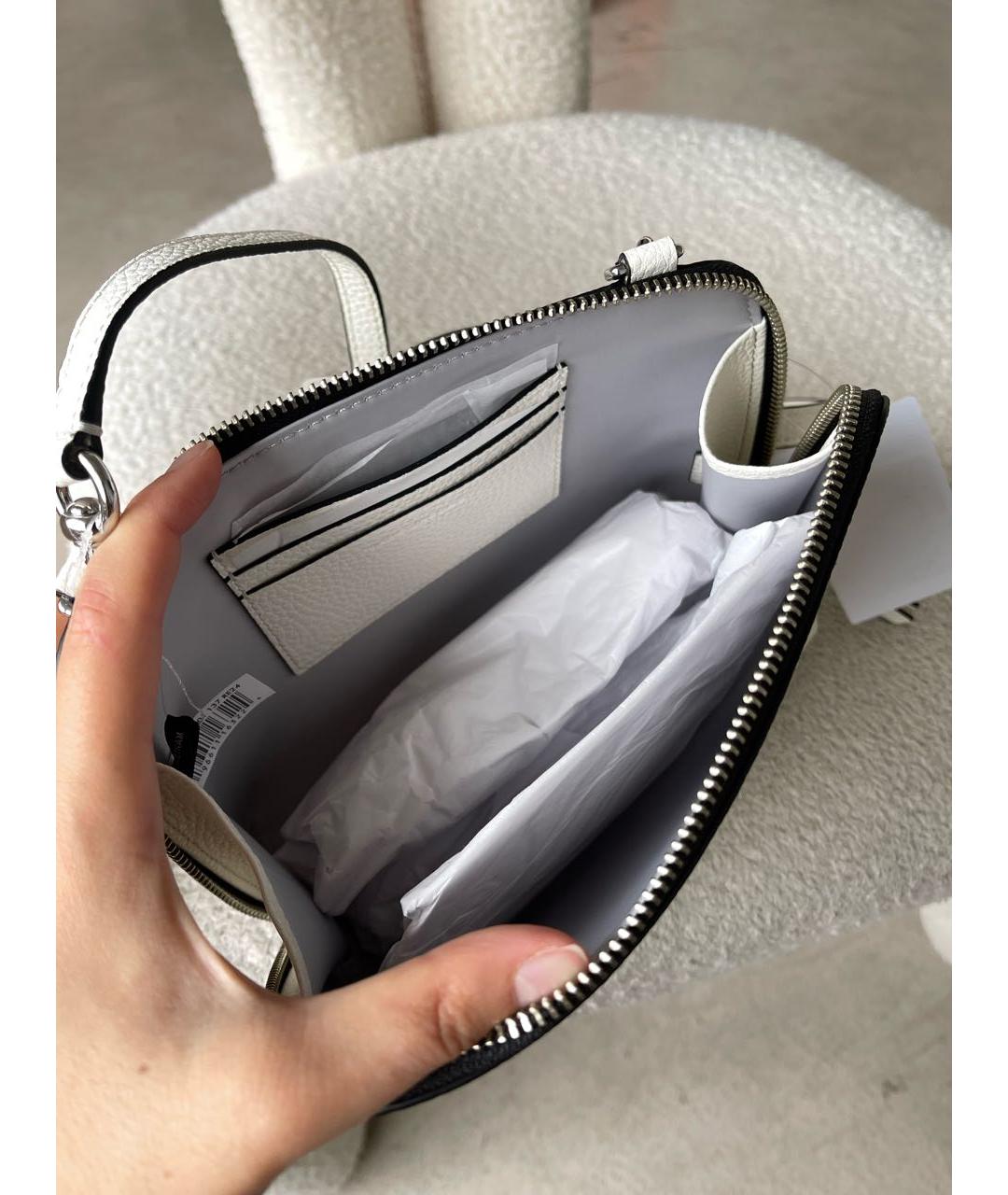 MARC JACOBS Белая кожаная сумка через плечо, фото 5