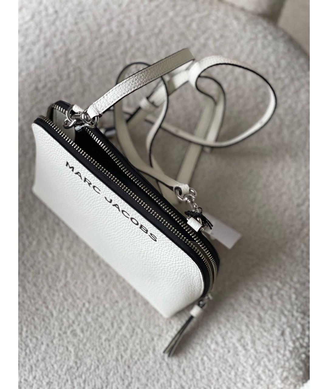 MARC JACOBS Белая кожаная сумка через плечо, фото 3