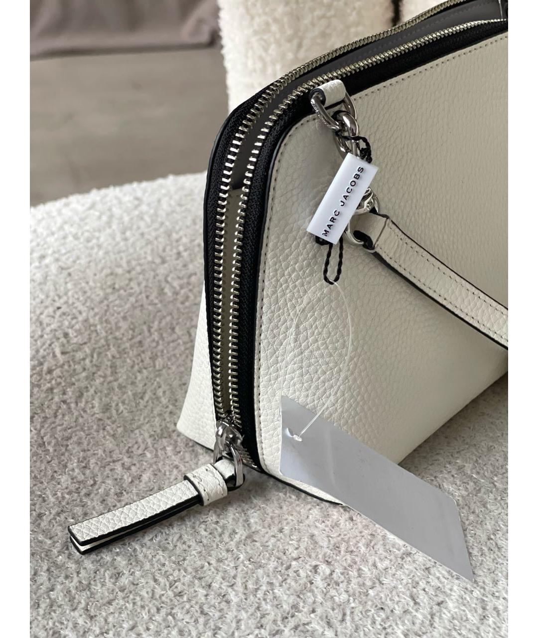 MARC JACOBS Белая кожаная сумка через плечо, фото 4