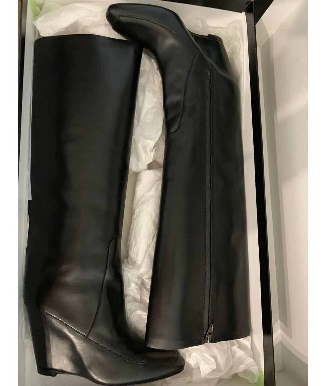ALEXANDER WANG Черные кожаные сапоги, фото 2
