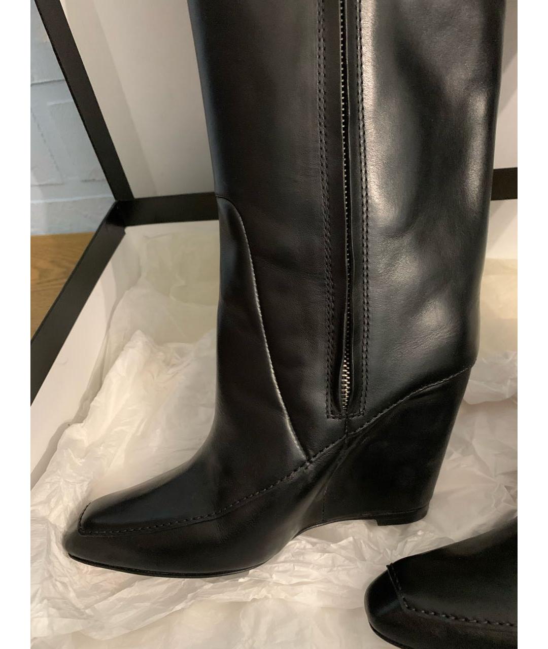 ALEXANDER WANG Черные кожаные сапоги, фото 3
