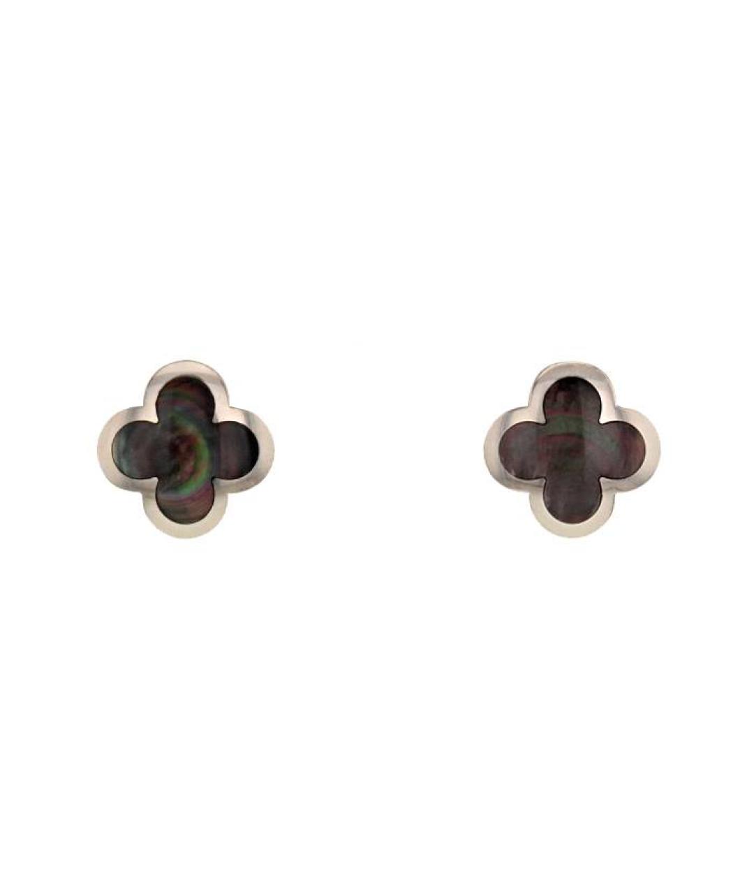 VAN CLEEF & ARPELS Серые серьги из белого золота, фото 1