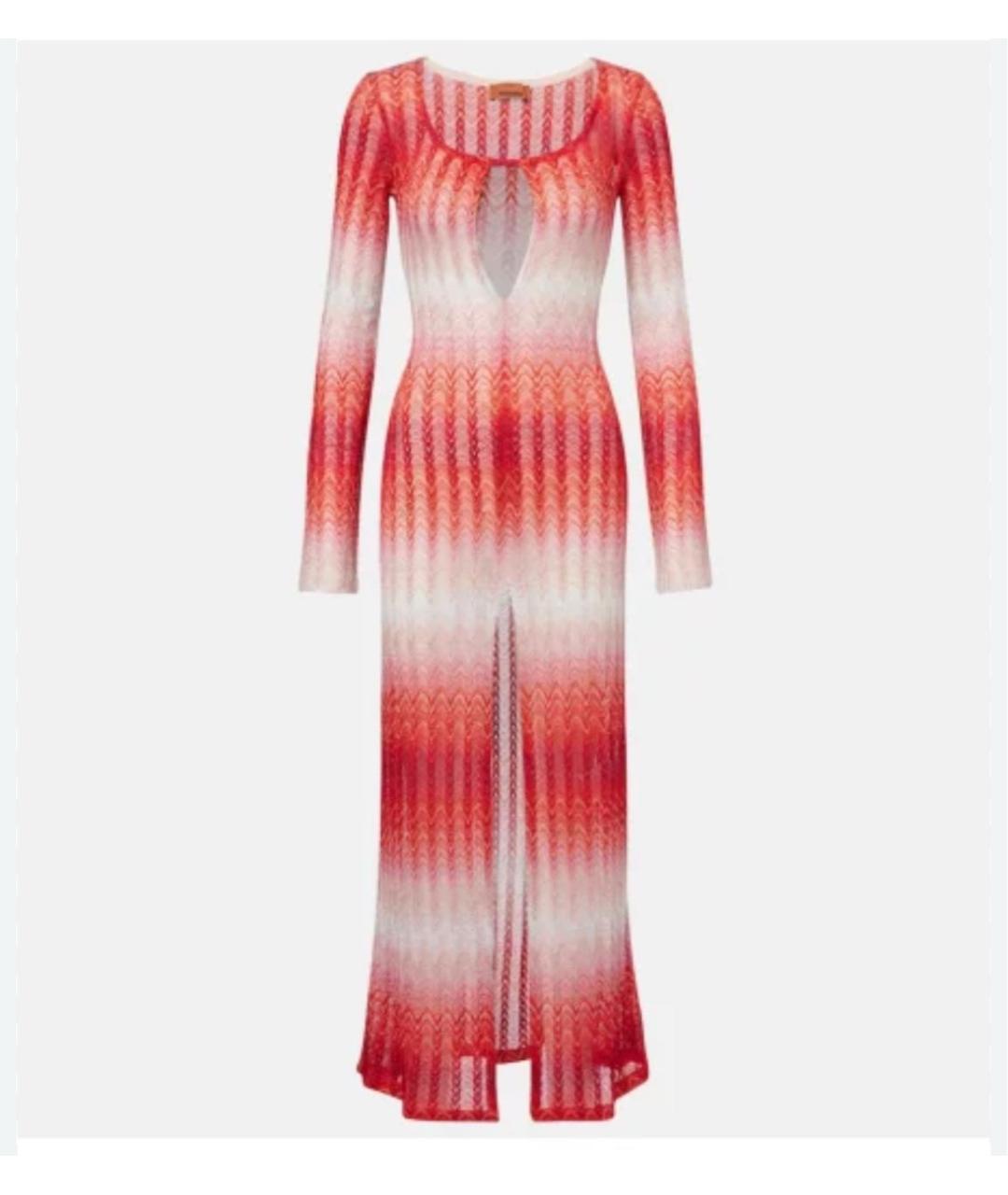 MISSONI Красное вискозное платье, фото 6
