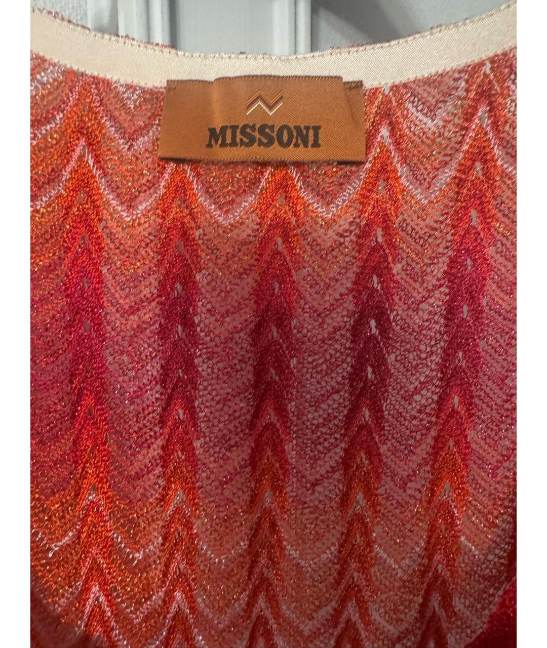 MISSONI Красное вискозное платье, фото 4
