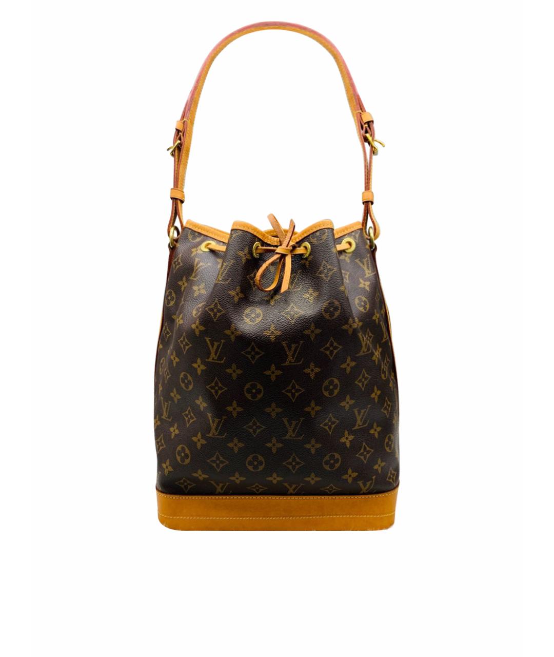 LOUIS VUITTON Коричневая кожаная сумка через плечо, фото 1