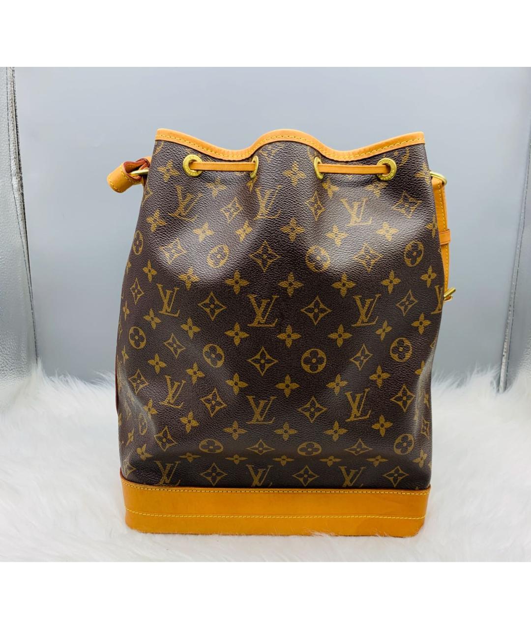 LOUIS VUITTON Коричневая кожаная сумка через плечо, фото 2