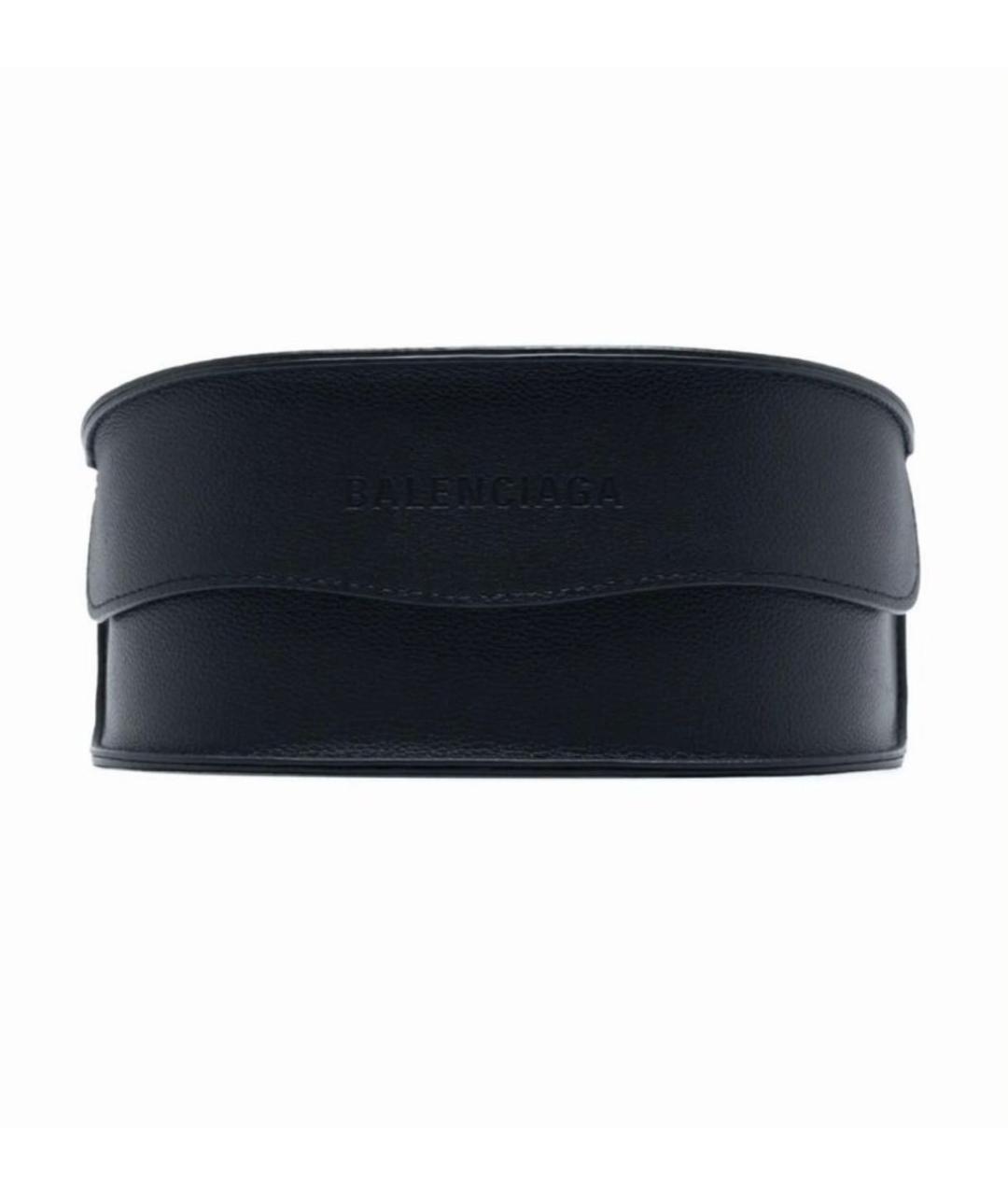 BALENCIAGA Черные пластиковые солнцезащитные очки, фото 4