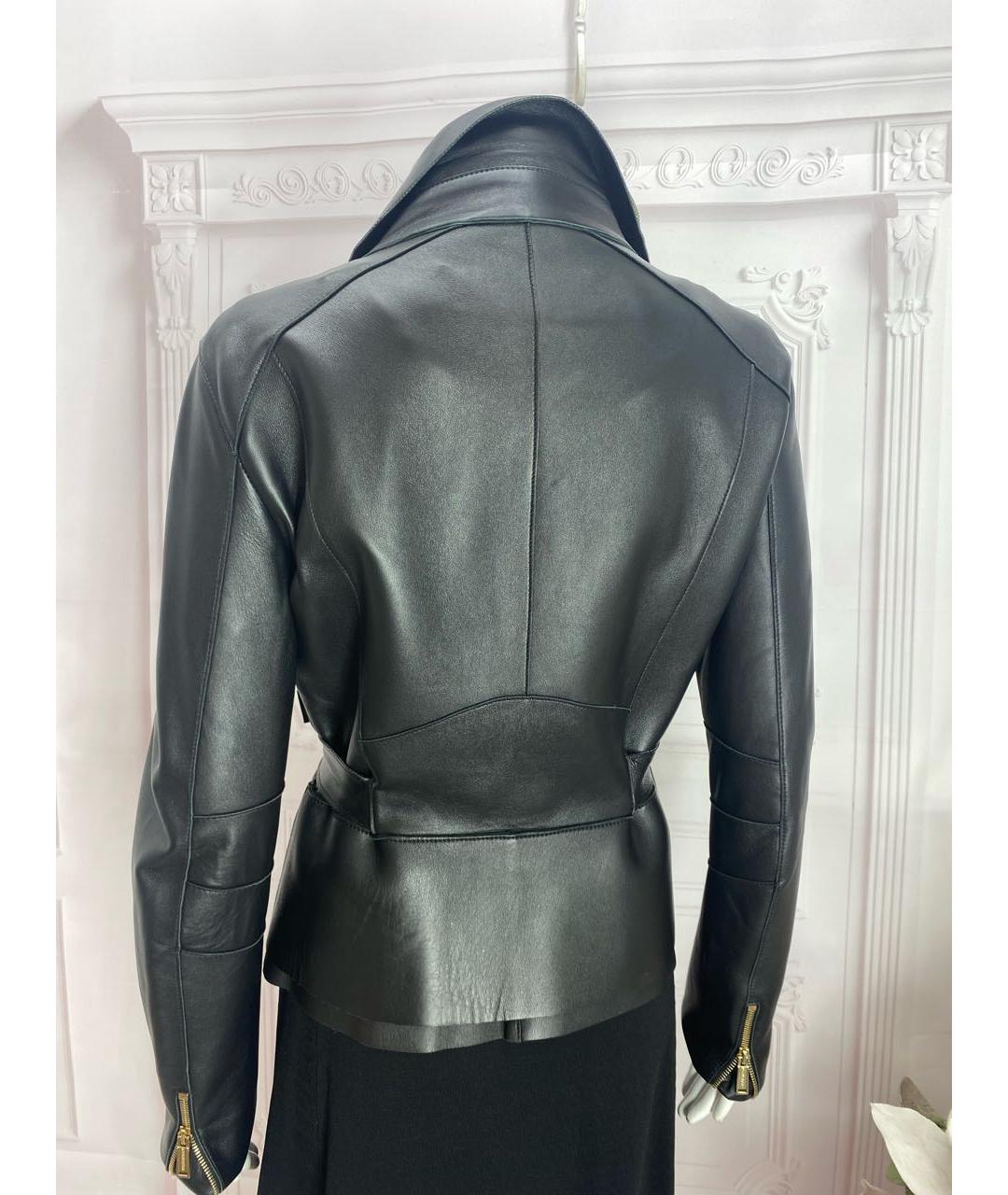 DSQUARED2 Черная кожаная куртка, фото 6