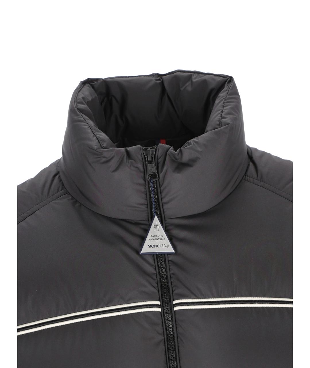 MONCLER Черный пуховик, фото 2