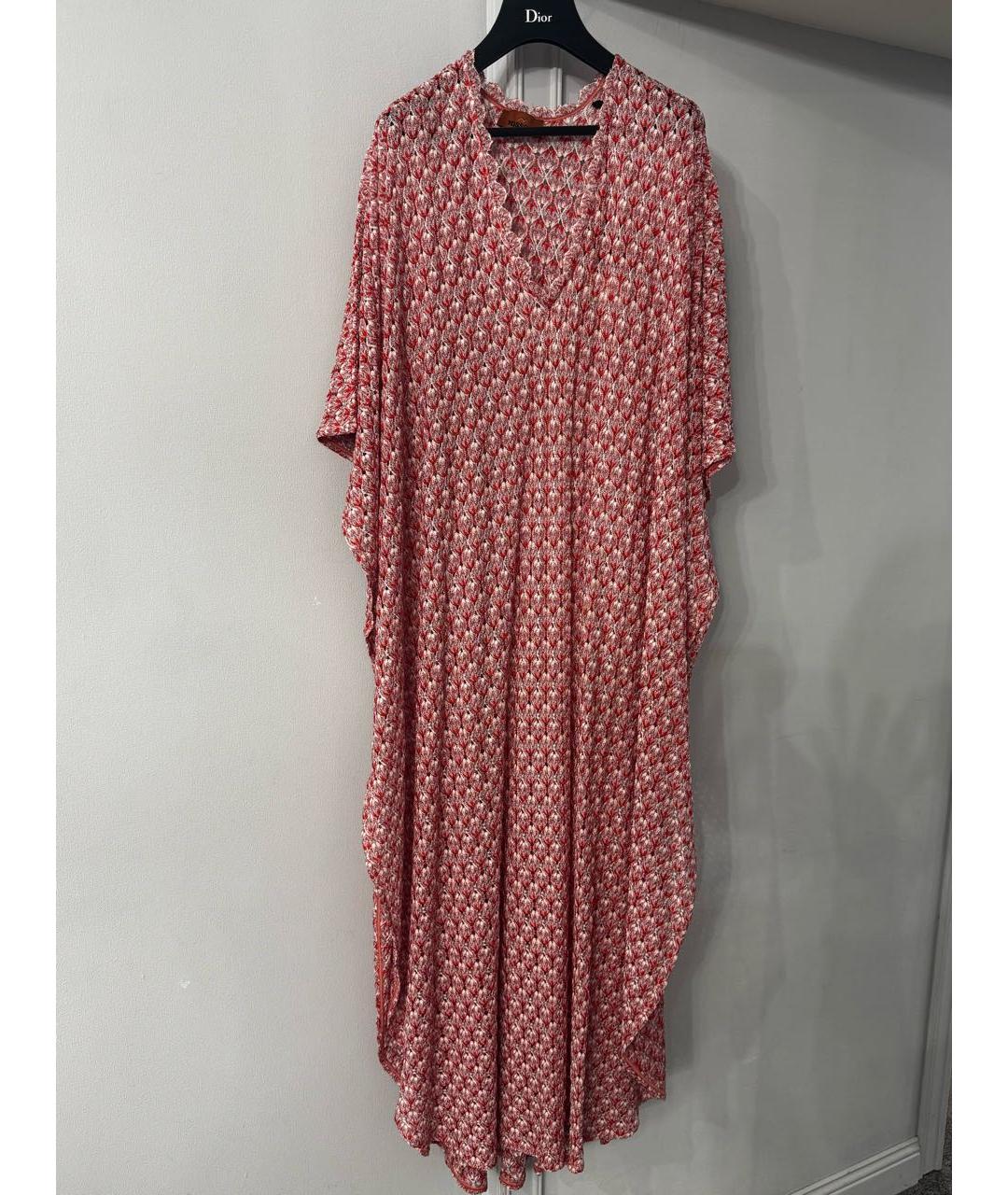 MISSONI Красное вискозное платье, фото 2
