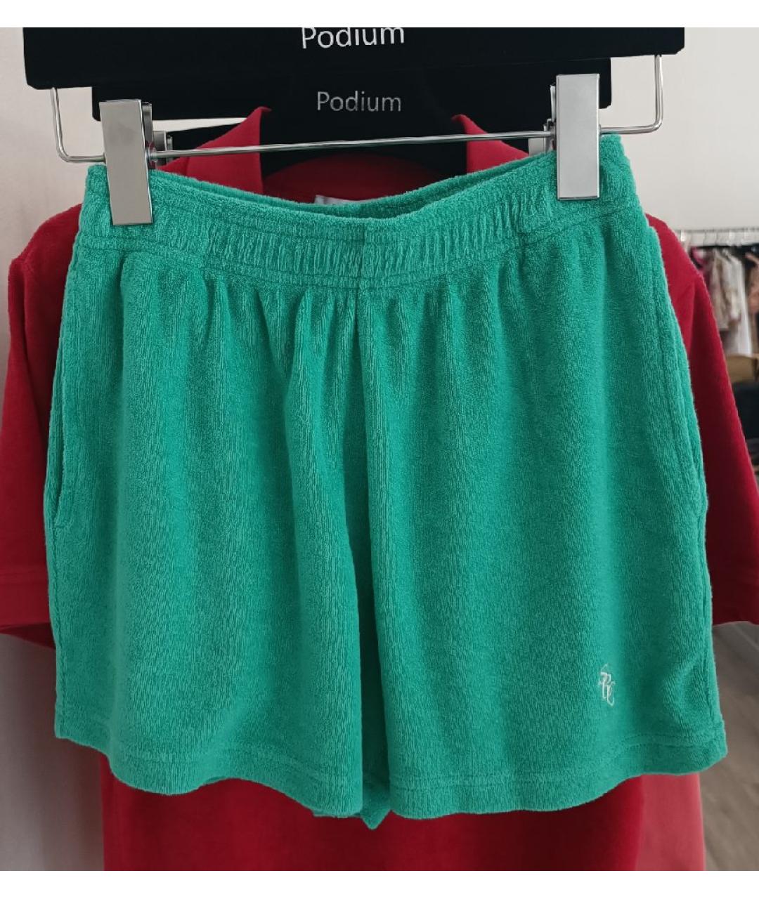 SPORTY AND RICH Бирюзовый хлопковый костюм с брюками, фото 2