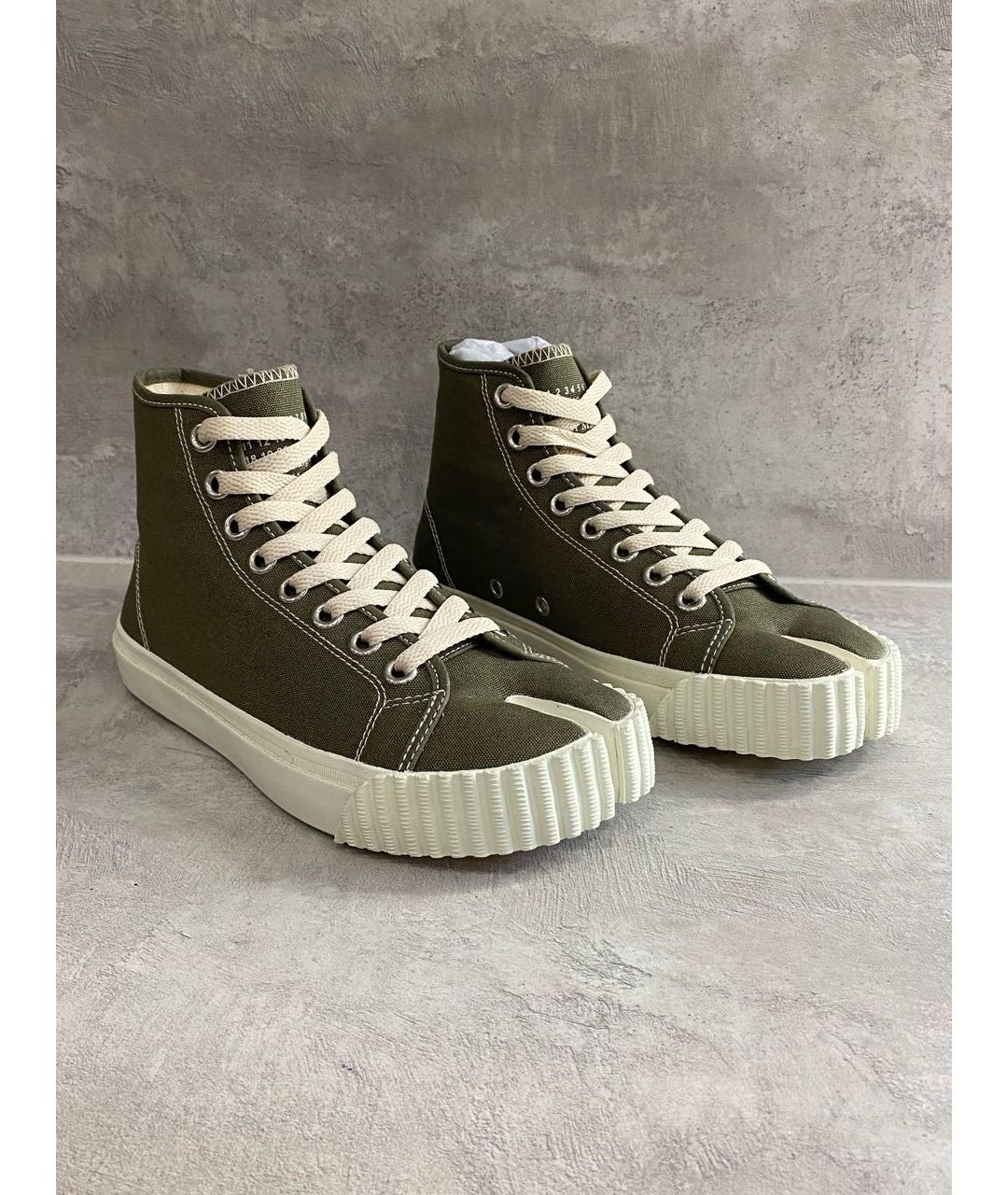 MAISON MARGIELA Хаки кеды, фото 3