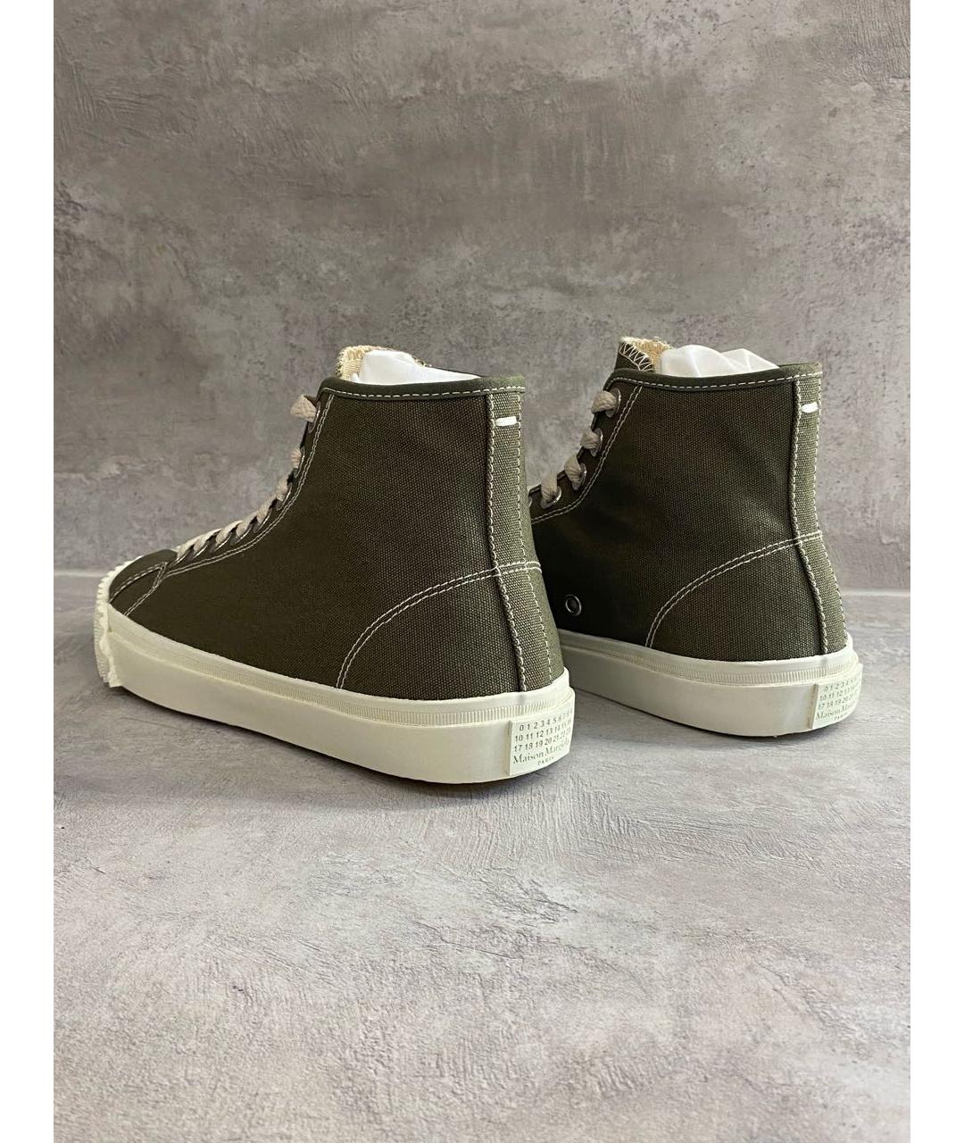 MAISON MARGIELA Хаки кеды, фото 4