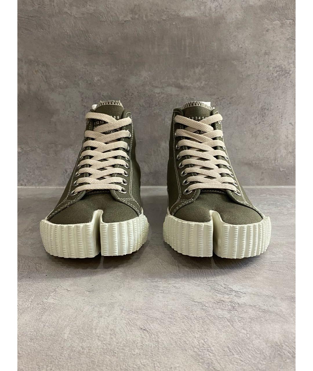 MAISON MARGIELA Хаки кеды, фото 6