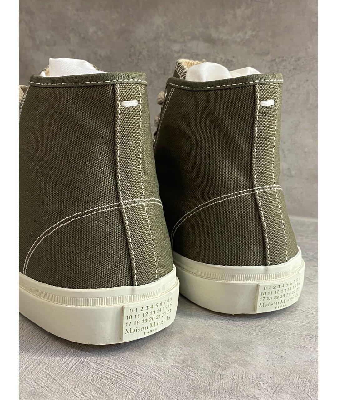 MAISON MARGIELA Хаки кеды, фото 7