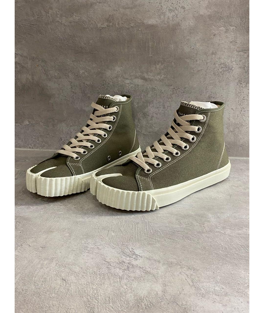 MAISON MARGIELA Хаки кеды, фото 2