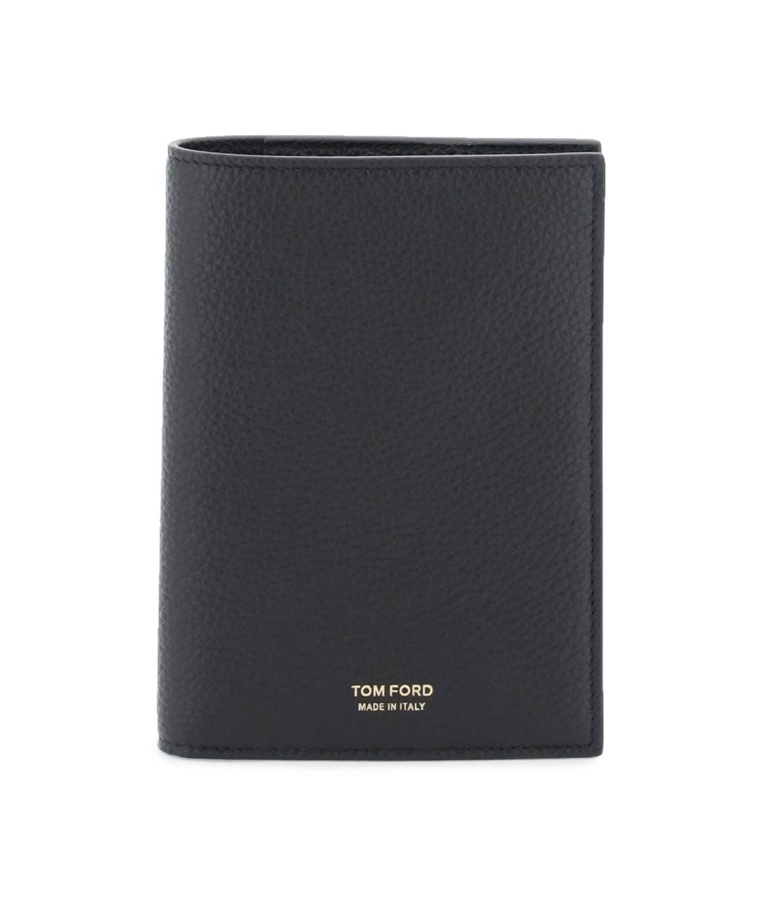 TOM FORD Черный кожаный кошелек, фото 2