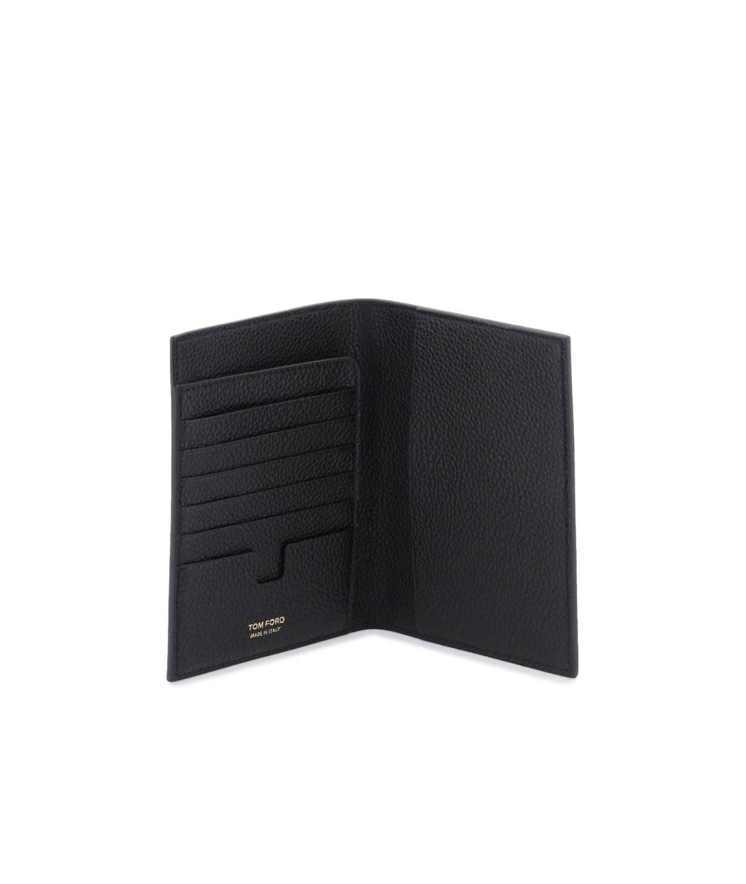 TOM FORD Черный кожаный кошелек, фото 3