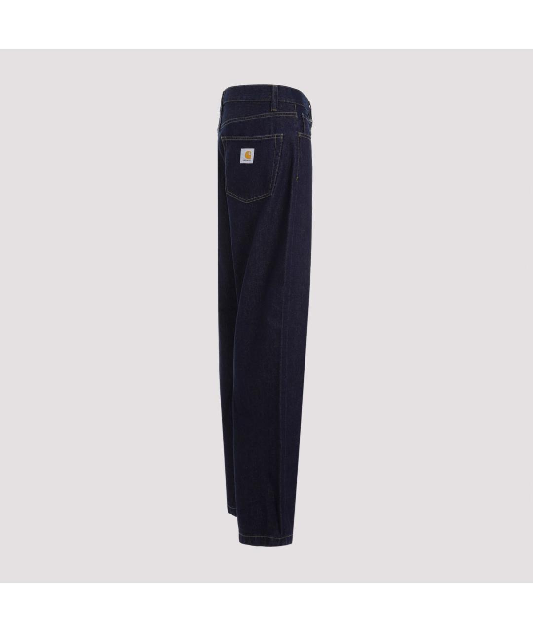 CARHARTT WIP Синие хлопковые повседневные брюки, фото 4