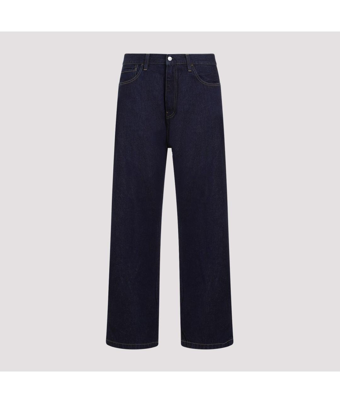 CARHARTT WIP Синие хлопковые повседневные брюки, фото 2